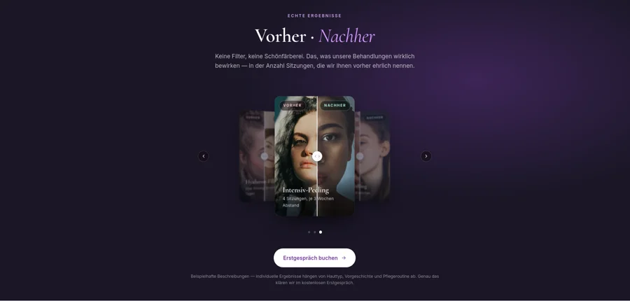 Aura Beauty Studio – Vorher-Nachher-Ergebnisse