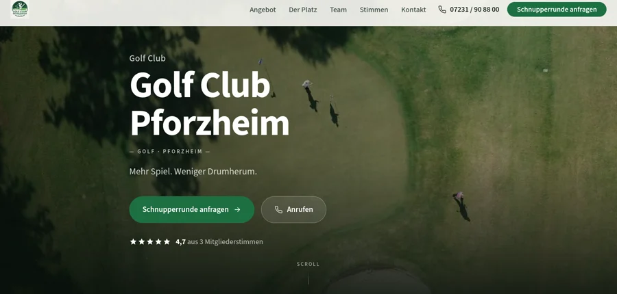 Golf Club Pforzheim – Startseite