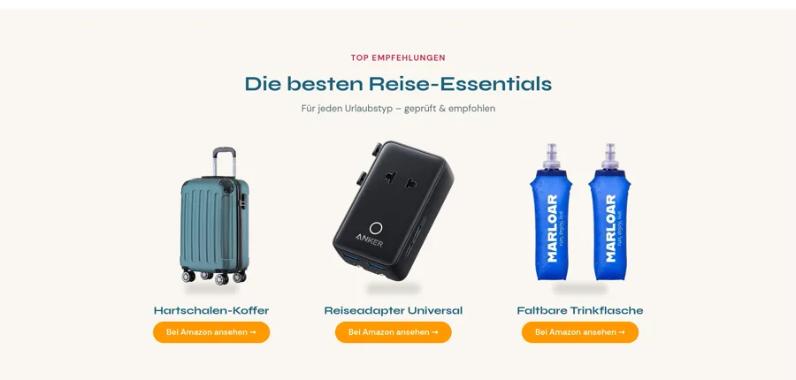 Packliste.online – Checklisten