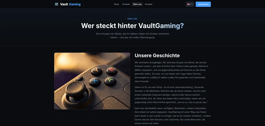 VaultGaming – Über uns