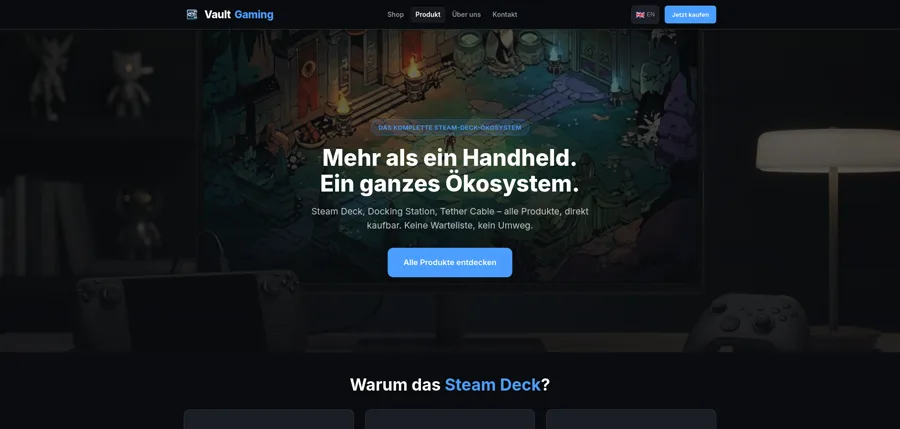 VaultGaming – Steam Deck Produktdetails